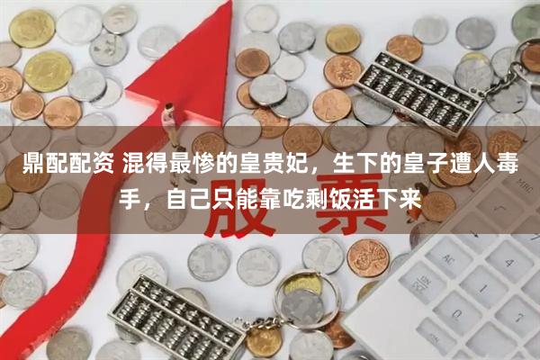 鼎配配资 混得最惨的皇贵妃，生下的皇子遭人毒手，自己只能靠吃剩饭活下来