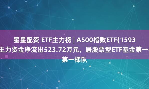 星星配资 ETF主力榜 | A500指数ETF(159351)主力资金净流出523.72万元，居股票型ETF基金第一梯队