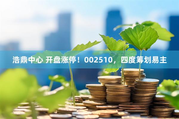 浩鼎中心 开盘涨停！002510，四度筹划易主